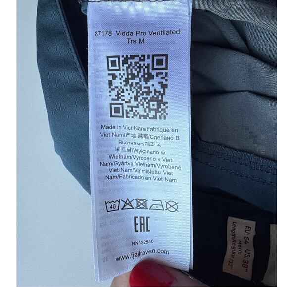 Fjallraven Vidda Pro Ventilated Men's Trousers in Blue Size US 38/ EU 54 - Picture 6 of 7